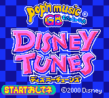Pop'n Music GB - Disney Tunes (Japan) Title Screen